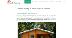 Desktop Screenshot of drevene-domky.cz