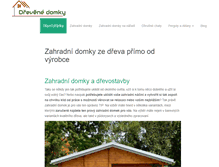 Tablet Screenshot of drevene-domky.cz